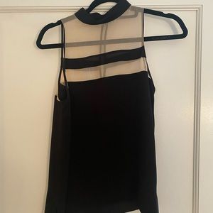 Cami NYC Mesh Silk Top